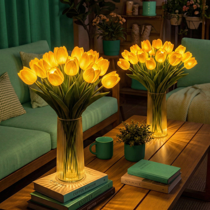 GlowPetal™ – Romantisk LED-Tulpanbukettlampa