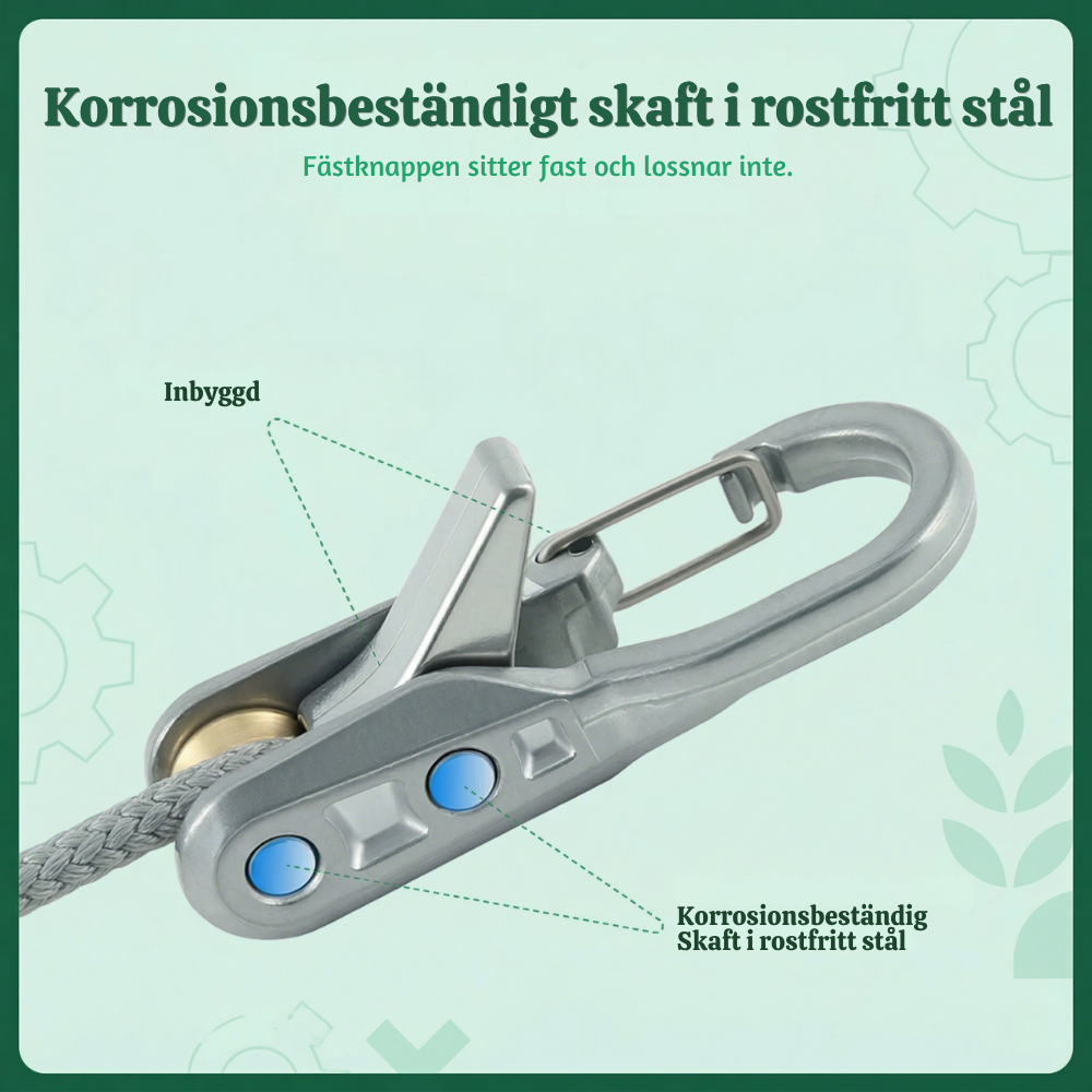 LockRope™ – Automatisk Repspännings Clip Verktyg