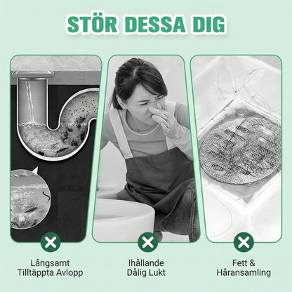 FlowFix™ – Kraftfullt Pulver för Avlopps- och Rörproppsborttagning