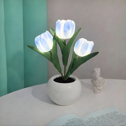 FloraLume™ – Romantisk Tulpan LED Nattlampa