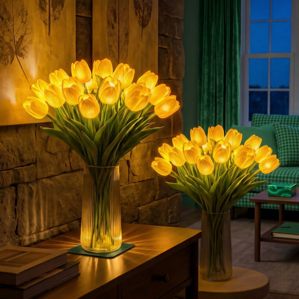 GlowPetal™ – Romantisk LED-Tulpanbukettlampa