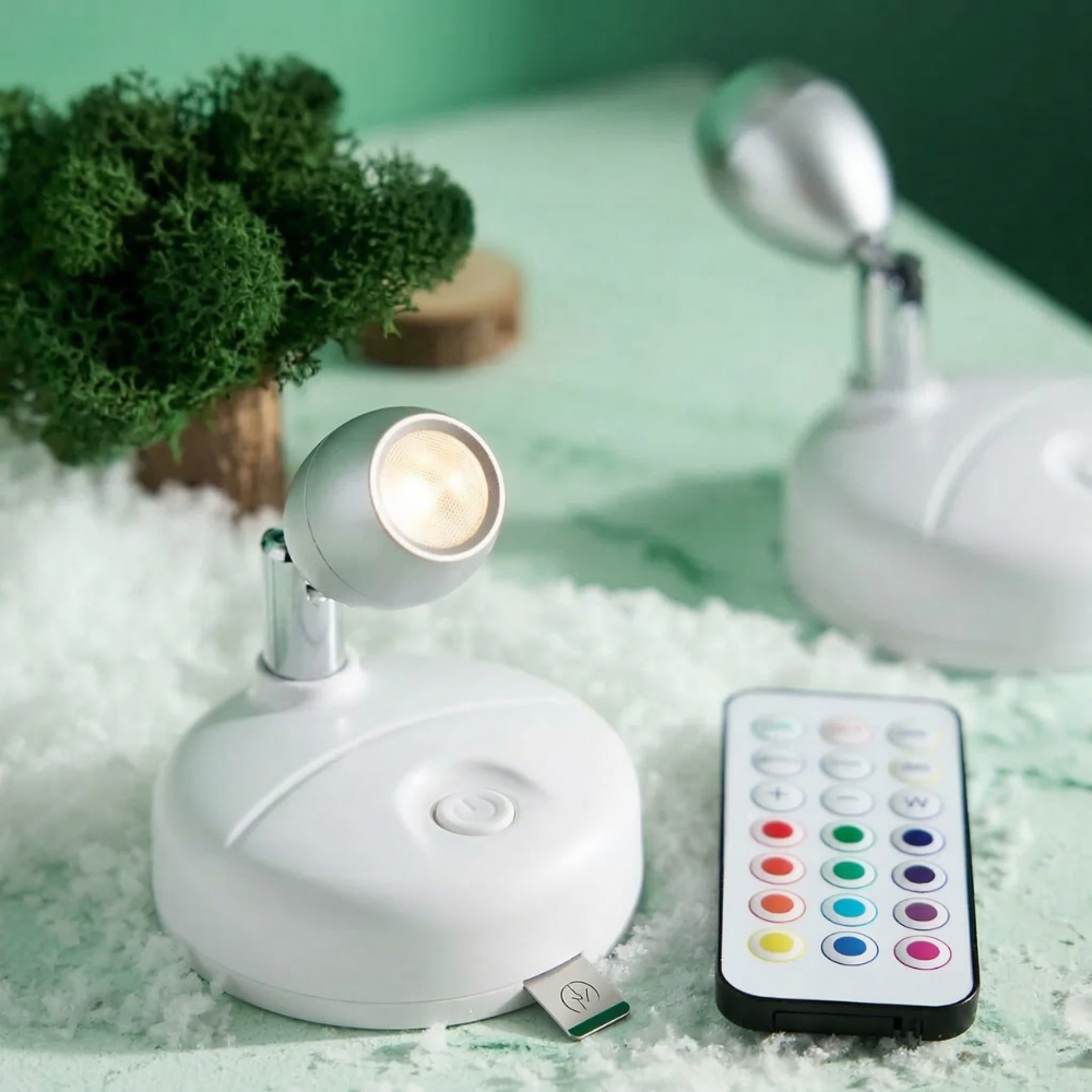 Auralis™ – Trådlös Justerbar Spotlight Stämningslampa