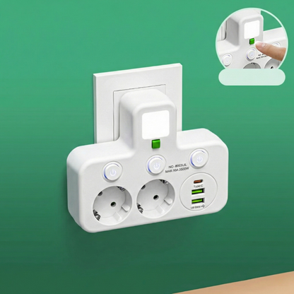PlugWise™ – Smart Grenuttag med USB Laddningshub