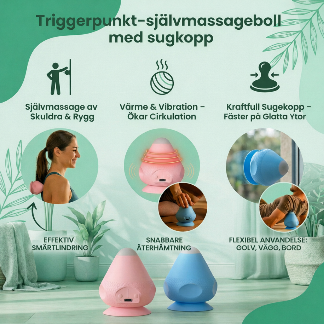 EasePoint™ – Triggerpunkt Självmassageboll med Sugkopp