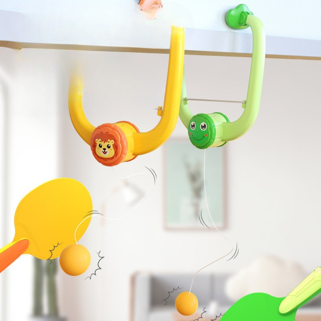 PingJoy™ – Justerbart Hängande Bordtennis Spelset för Dörrkarm