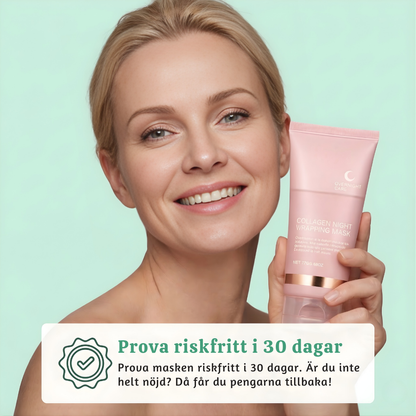 LunéaSkin™ – Återfuktande Bio-Kollagen Inpackande Nattmask Set