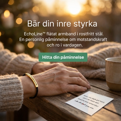 EchoLine™ – Flätat Inspirerande Armband i Rostfritt Stål