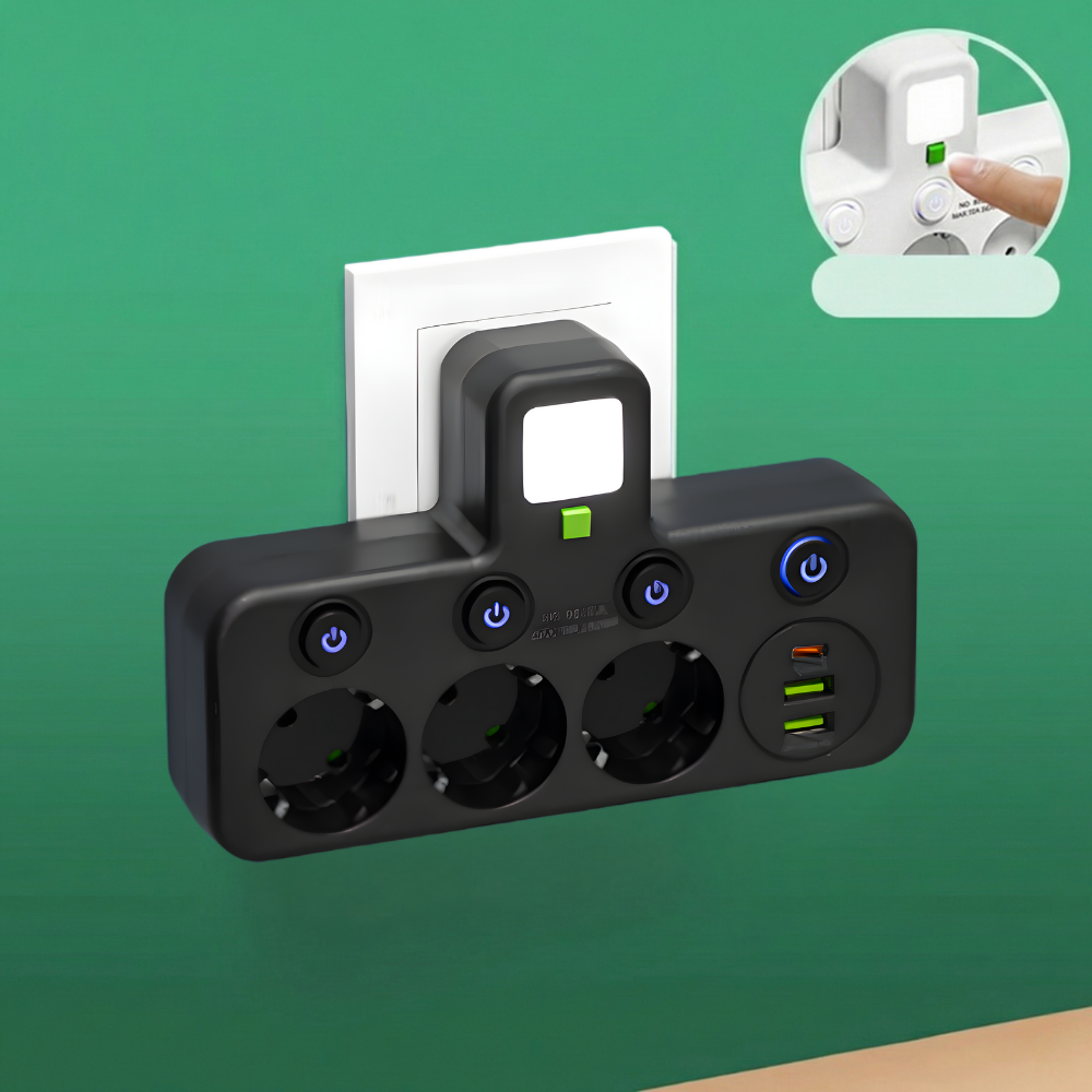 PlugWise™ – Smart Grenuttag med USB Laddningshub