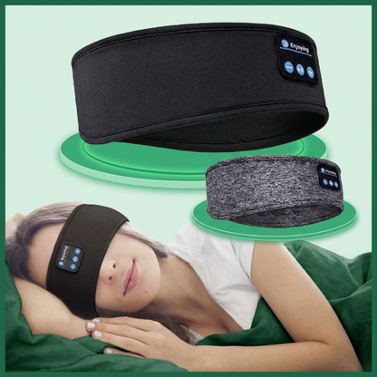 QuietRest™ – Trådlös Brusreducerande Sovmask Headband