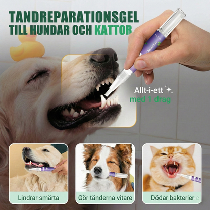 PawSmile™ – Skonsam Tandåterställande & Andefräschar Gelpenna för Husdjur