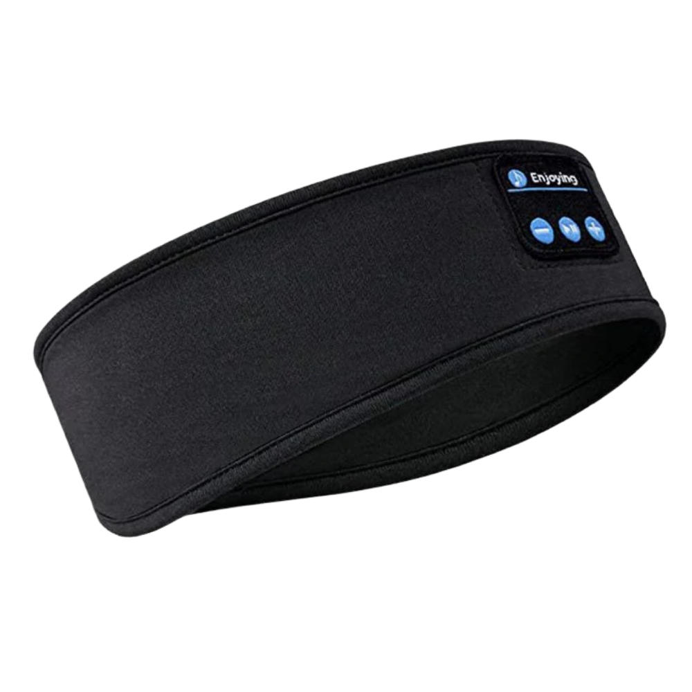QuietRest™ – Trådlös Brusreducerande Sovmask Headband
