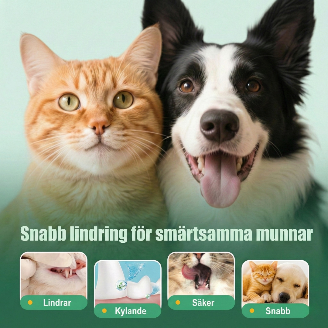 PawSmile™ – Skonsam Tandåterställande & Andefräschar Gelpenna för Husdjur