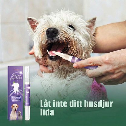 PawSmile™ – Skonsam Tandåterställande & Andefräschar Gelpenna för Husdjur