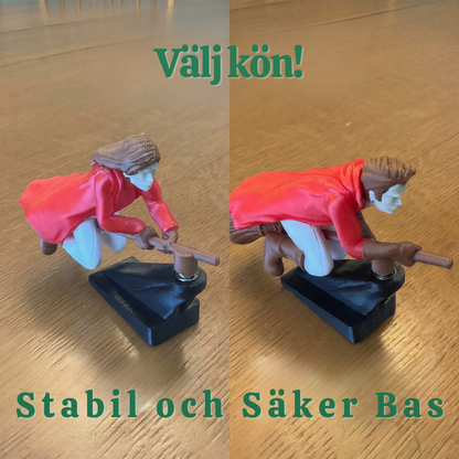 SpellSpin™ – Magisk Svängande Kvastskaft Bilinteriör Dekoration