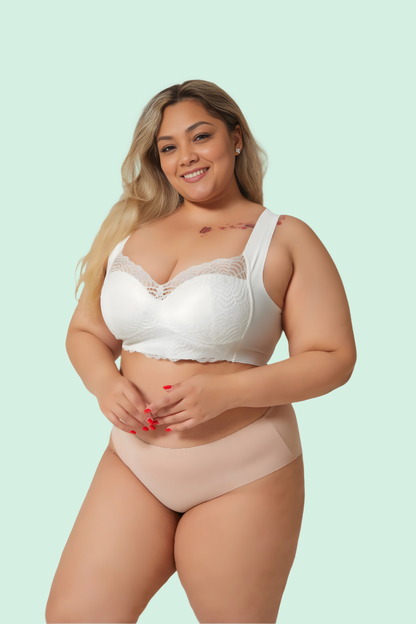 Selene™ – Sömlös Spets Push-Up BH med Stöd