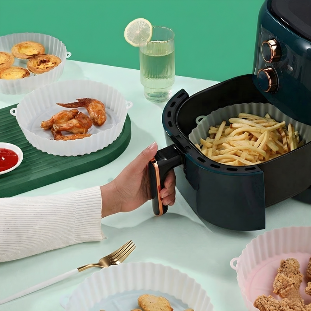 EcoFry™ – Non-Stick Återanvändbar Silikon Airfryer Bricka