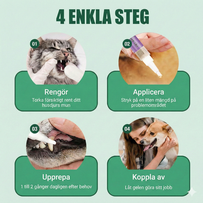 PawSmile™ – Skonsam Tandåterställande & Andefräschar Gelpenna för Husdjur