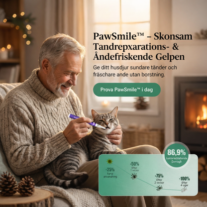 PawSmile™ – Skonsam Tandåterställande & Andefräschar Gelpenna för Husdjur