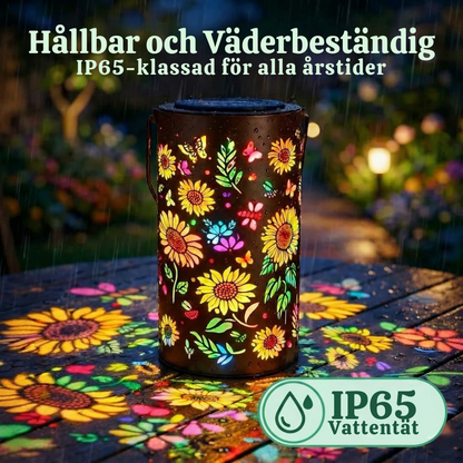 FloraGlow™ – Färgglad Soldriven Blomster Lykta Lampa