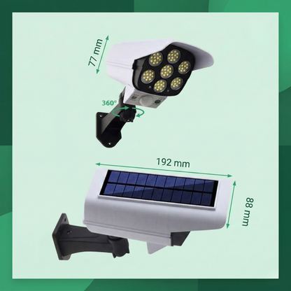 CamGuard™ – Högintensiv Soldriven Rörelsesensor Säkerhetslampa
