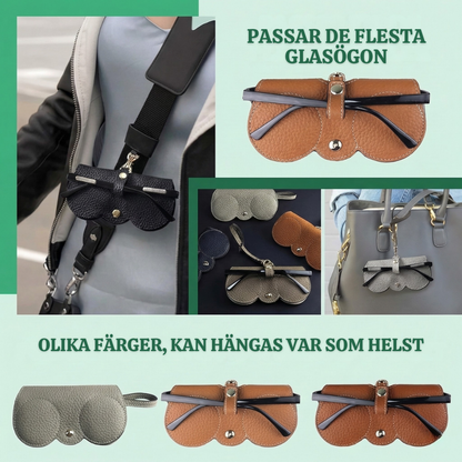 LensKeeper™ – Premium Läder Glasögonfodral