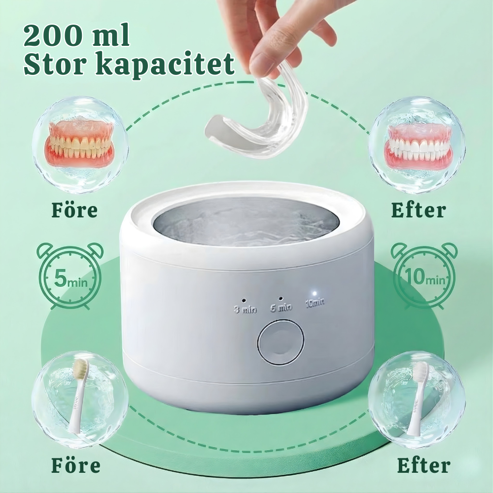 SmileSonic™ – Professionell Ultraljuds Rengöringsmaskin för Retainers