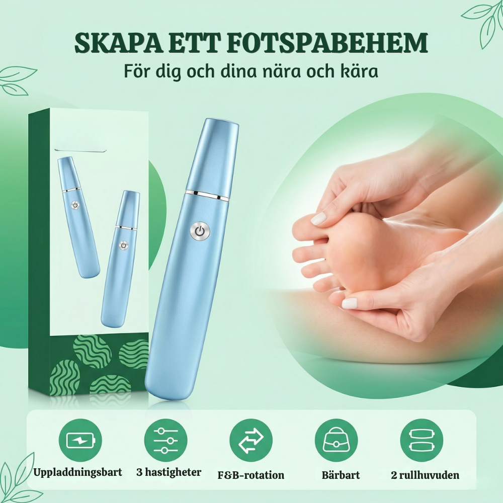 PediPro™ – Uppladdningsbar Elektrisk Pedikyr-förhårdnadsborttagare