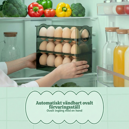 FreshNest™ – Flerskikts Självdispenserande Äggförvarings Organizer