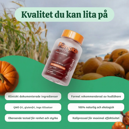 Follicra™ – Pumpafröolja Hårstöd Softgels