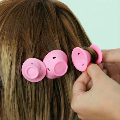 CurlBloom™ – Skonsamt Värmefritt Silikon Hårlockningsset