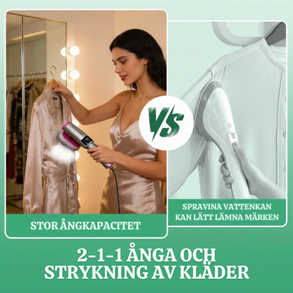 SteamPro™ – Handhållen 2-i-1 Bärbar Klädångare