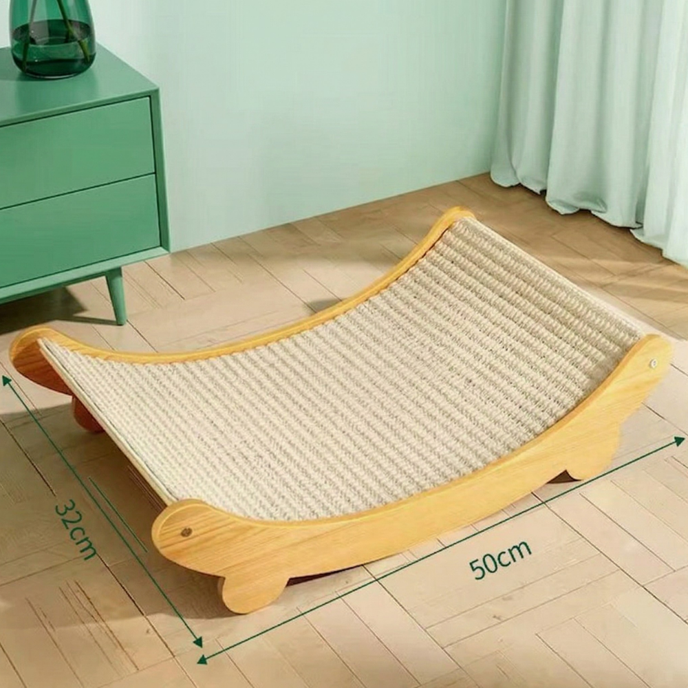 PawHaven™ – Premium 2-i-1 Sisal Klösmöbel Och Bädd För Katter