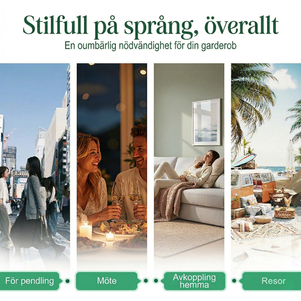 Celeste™ – Elegant Set Med Kavaj Och Byxor Med Vida Ben För Damer
