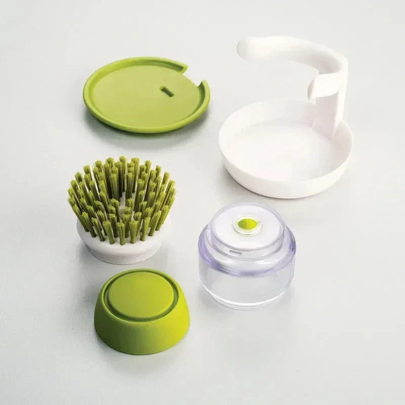 ScrubJet™ – Köks Skrubbborste med Inbyggd Tvåldispenser