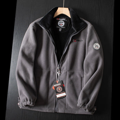 SnugPeak™ – Unisex Dubbellager Vadderad Fleecejacka