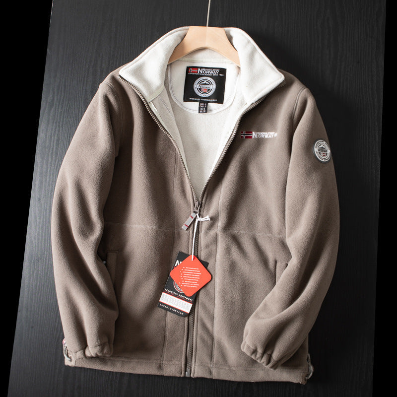 SnugPeak™ – Unisex Dubbellager Vadderad Fleecejacka