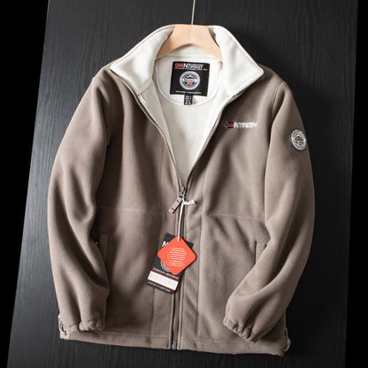 SnugPeak™ – Unisex Dubbellager Vadderad Fleecejacka