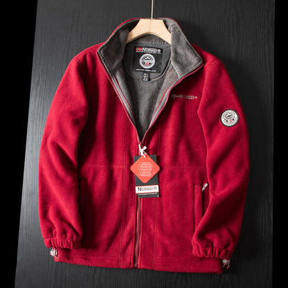 SnugPeak™ – Unisex Dubbellager Vadderad Fleecejacka
