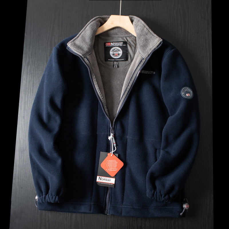 SnugPeak™ – Unisex Dubbellager Vadderad Fleecejacka