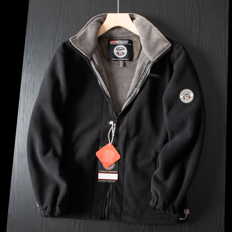 SnugPeak™ – Unisex Dubbellager Vadderad Fleecejacka