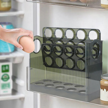 FreshNest™ – Flerskikts Självdispenserande Äggförvarings Organizer