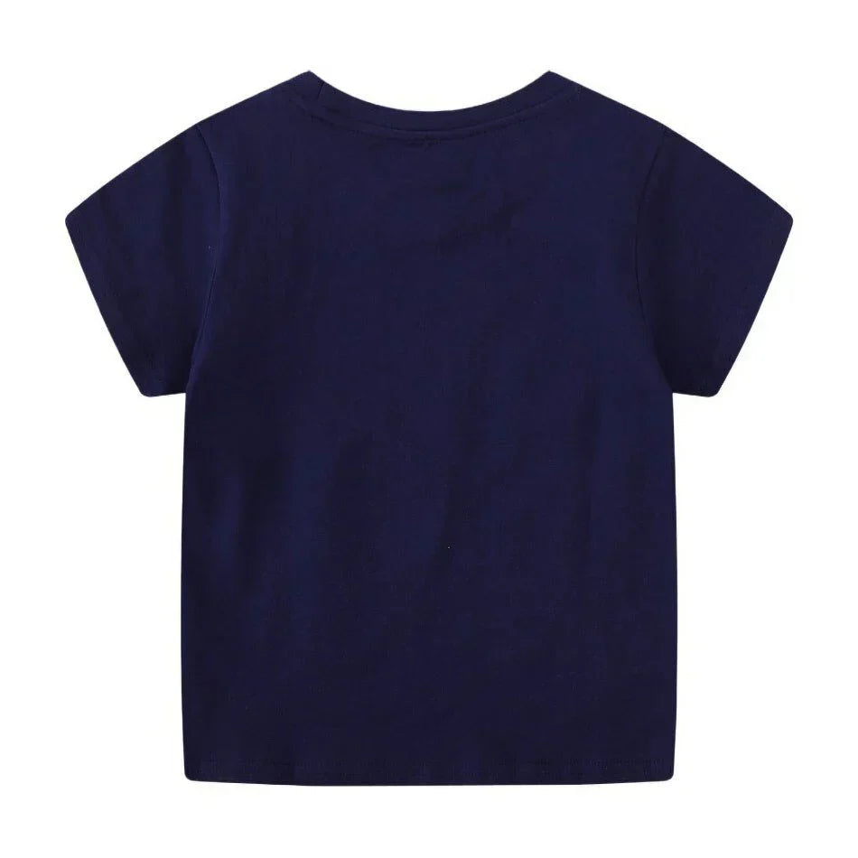 DinoGlow™ – Barn T-Shirt med Självlysande Dinosaurie