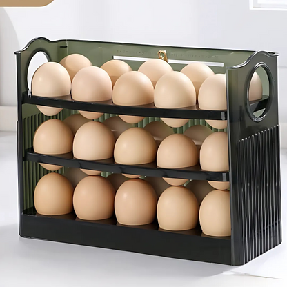 FreshNest™ – Flerskikts Självdispenserande Äggförvarings Organizer