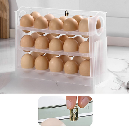 FreshNest™ – Flerskikts Självdispenserande Äggförvarings Organizer