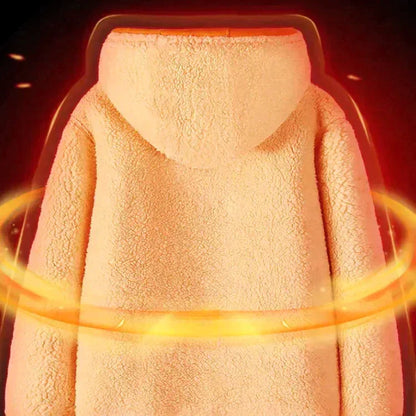 SnugPeak™ – Unisex Dubbellager Vadderad Fleecejacka